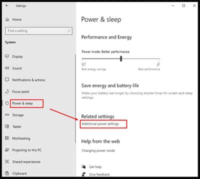 Power sleep menu setting - windows tidak bisa sleep