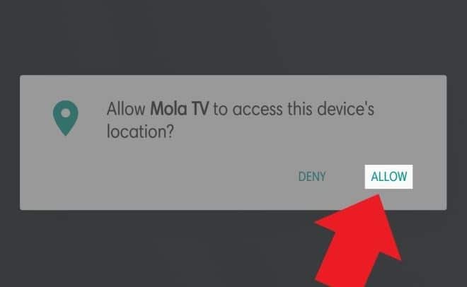 Allow Mola TV